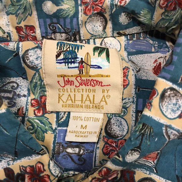 John Severson Kahala Golf Themed Hawaiian Shirt M - Picture 3 of 3